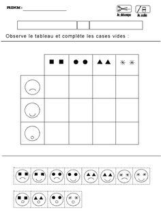 the worksheet for an activity to teach children how to use shapes and numbers