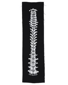 a black and white photo of a long neck scarf with an image of people on it