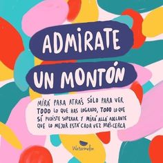 an advertisement with colorful circles and the words admirte un monitor