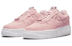 Nike Wmns Air Force 1 Pixel 'Pink Oxford' DQ5570-600 Air Force 1 Pixel, 1 Pixel, Nike Brown, Purple Sweatshirt, Purple Sneakers, Nike Air Force 1 07, Sneaker Release, Nike Air Max 95, Unisex Shoes