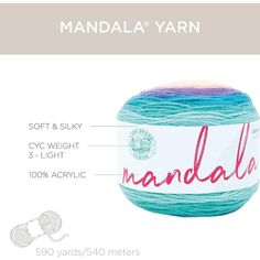 a ball of yarn with the words nandal written on it