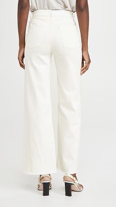 DL1961 Hepburn High Rise Wide Leg Jeans | SHOPBOP Cropped Leg Cotton Flare Jeans With Patch Pockets, White Jeans With Patch Pockets, Spring Cropped Jeans With Straight Hem, Spring Mid-rise Jeans With Patch Pockets, Cotton Flare Jeans For Workwear In Fall, Relaxed Fit Flare Jeans With Frayed Hem For Work, Spring Cotton Cropped Jeans With Straight Hem, Spring Cotton Flare Jeans With Straight Hem, Stretch Cotton Flare Jeans With Pockets