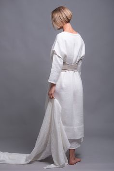 "🌿 ITEM DESCRIPTION Set of 4 items with 10% discount. White Natural Linen set of clothes - dress, tunic, wrap belt and scarf - good idea for alternative wedding dress. If you are thinking about rustic / beach / bohemian / hippie / medieval / viking / celtic / eco / natural wedding style - this outfit can be made especially for you. - Large Linen Dress DOR -https://etsy.me/2mahgUV - Linen Tunic SANGA - https://etsy.me/2L7kuqo - Wrap Belt MARU - https://etsy.me/2COcV4t - White pure linen Scarf - Elegant White Linen Sets, White Linen Formal Dress, Viking Wedding Dress, Flax Clothing, Long Linen Skirt, Linen Outfit, Long Tunic Dress, Viking Dress, Viking Wedding