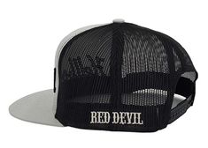 5 panel flat bill trucker baseball cap. Plastic snap matching trucker mesh. HELLBOUND front embroidery in 3D raised lettering with a side embroidery as well. This cap has an adjustable snap back. This is a One Size Fits Most. It will accommodate cap sizes from 6 5/8" through 7 5/8" NOTE: Ships within 1-2 business days. 47% Cotton / 25% Polyester / 28% Nylon COLOR: RED front / BLACK mesh ITEM # ETC-825-RED-BLK Event Gifts, Border Print, Wiggle Dress, Snap Back, Snap Backs, Black Mesh, In 3d, Trucker Cap, Short Pants