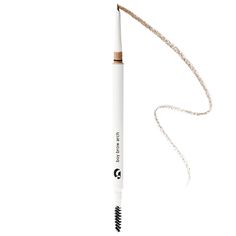 A long-wearing, water- and smudge-resistant pomade brow pencil with a two-in-one custom tip for a dimensional application.Highlighted Ingredients: - Coconut Moisturizer: Nourishes brows, creating a soft, smooth appearance.- Botanical Clay Complex: Keeps pigments in place for comfortable, all-day wear.Ingredient Callouts: Free of parabens, formaldehydes, formaldehyde-releasing agents, phthalates, mineral oil, retinyl palmitate, oxybenzone, coal tar, hydroquinone, sulfates SLS & SLES, triclocarban, triclosan, and contains less than one percent synthetic fragrance. It is also vegan, gluten-free, and cruelty-free.What Else You Need to Know: Boy Brow Arch delivers the benefits of a traditional poured pomade ( Coconut Moisturizer, Cool Blond, Warm Blond, Glossier Boy Brow, Arch Brows, Boy Brow, Coal Tar, One Percent, Brow Pencil