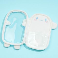 This super kawaii Cinnamoroll pouch charm is meant to carry around the acrylic stand of your favorite idol! Not only does it have a clear window, but it also has two open pockets inside it. Attach it to your favorite bag with its metal clip. Cute White Rectangular Pencil Case, Cute White Pencil Case For Daily Use, Kawaii White Rectangular Pencil Case, Cute Portable White Pencil Case, Cute White Pencil Case, White Portable Kawaii Pencil Case, Kawaii Cinnamoroll, Super Kawaii, Clear Windows