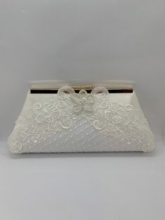 Bride wedding purse clutch, made from your wedding dress, custom made, something old, gift for daughter, heirloom bag #wedding #clutch #custombridalbag #giftfordaughter #reusedweddingdress Vintage Cream Evening Bag For Wedding, Elegant White Clutch For Ceremony, Elegant Cream Bag For Ceremony, Elegant Cream Bag For Ceremonies, White Rectangular Evening Bag For Wedding, Elegant Lace Bridal Accessories For Evening, Cream Rectangular Evening Bag For Wedding, Cream Clutch For Wedding, Cream Rectangular Evening Bag For Weddings