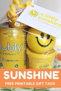 sunshine free printable gift tags are perfect for the kids to use in their crafts