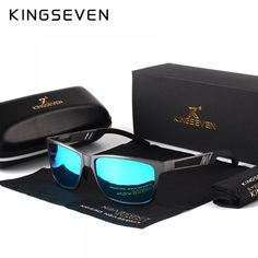 Kingseven Men's Polarized Sunglasses  Price: 19.99 & FREE Shipping  #hashtag2 Glasses Rectangle, Sport Style Men, Shades For Men, Sport Style, Rectangle Sunglasses, Eye Wear Glasses, Sunglasses For Men