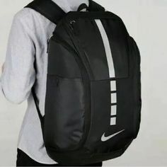 Black Nike Elite Backpack New & Unused Cheap Nike Nylon Backpack, Nike Elite Backpack, Elite Backpack, Basketball Backpack, Basketball Bag, Nike Backpack, Nike Neon, Nike Bags, Nike Hat