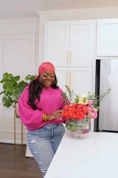 Pink outfit idea for Galentine’s day at home 🌸💕 my outfit is @WalmartFashion #WalmartFashion #pinksweater spring collection, spring fashion #LTKSeasonal #LTKBeMine Fashionable Clothes, Scarf For Women, Printed Silk Scarf, My Outfit, Pink Outfits, Pink Outfit, Outfit Idea