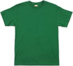 Casual Green Plain T-shirt, Basic Green Plain Top, Basic Solid Cotton Shirt, Classic Plain Cotton T-shirt, Classic Cotton Pre-shrunk Tops, Green Crew Neck Plain Shirt, Green Classic Relaxed Fit T-shirt, Classic Green Relaxed Fit T-shirt, Classic Solid Color Crew Neck Shirt