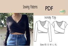 the sewing pattern for this crop top is very easy to sew