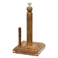 Decorative Wood Paper Towel Holder with Stand for Kitchen, Dining Room, and Office Image 1 Wood Paper Towel Holder, Metal Paper Towel Holder, Cook Book Stand, Countertop Organization, Countertop Material, Kitchen Paper Towel, Kitchen Paper, Decorative Wood, Modern And Antique