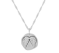 Sweet and sparkling, this sterling silver pendant showcases a cubic zirconia Diamonique® simulated diamond motif, making it eligible for everyday wear. Silver Pendants, Organic Shapes, Sterling Silver Pendant, Sterling Silver Pendants, Silver Pendant, Diamond Cuts, Cubic Zirconia, Everyday Wear, Silver Necklace