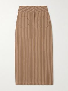 DESTREE's 'Takashi' skirt will receive so many compliments. Taking cues from modern art, it's made from twill and appliquéd with circular patches on the front that are outlined in topstitching. The waistband is diagonally striped to continue the theme. Matching Separates, Beauty Sets, Jeans Dress, Net A Porter, Women Collection, Midi Length, Denim Dress, Womens Bottoms, Modern Art