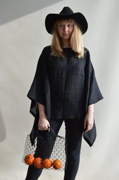 "Fantastic, airy poncho top made from 100% pure European linen. Wear this kimono inspired top as a classy addition to your formal wardrobe, or as a comfortable coverup for the leisurely day on the beach. Wear over a top or tee and you'll have a great boho look. Each piece is individually cut, sawn and pre-washed. We really love making garments for various sizes - from petit to plus size and more. For the best fitting of this top please let us know the following measurements: - your height - your Messy Closet, Top Kimono, Boho Poncho, Linen Kimono, Womens Poncho, Poncho Top, Poncho Tops, Boot Jeans, Boho Top