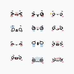 an image of different types of emoticions