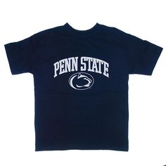 100% Cotton short sleeve t-shirt from LAT apparel Full chest Penn State sport logo printed on the front in white The Lions Pride logo adorns the left sleeve in white screen printed ink