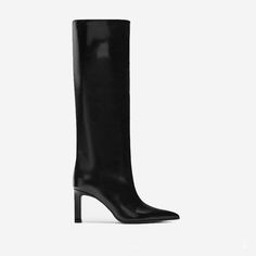 Color: Black, Size: 39 Knight Boots, Casual High Heels, Brown Heels, Shoe Covers, Leather High Heels, Dress Shoes Womens, High Heel, Black Boots, Leather Boots