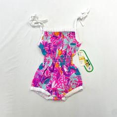 Tagged size 3T - Please see the measurements in the pictures for the best fit.  *This item is not washed since it's Deadstock condition.  *FINAL SALE Pink Fitted Printed Onesie, Multicolor Spring Bodysuit For Playwear, Spring Multicolor Bodysuit For Playwear, Multicolor Sleeveless Playwear Bodysuit, Fun Fitted Cotton Bubble Romper, Multicolor Printed Onesie For Summer, Pink Cotton Bodysuit For Beach, Fitted Playful Jumpsuits And Rompers For Playtime, Multicolor Printed Summer Onesie