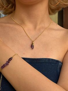 Amethyst Necklace for Mom | Gift of Love & Spiritual Connection | Mother's Day GiftCelebrate the extraordinary woman in your life with this exquisite amethyst necklace, a gift that embodies love, appreciation, and spiritual connection. Amethyst, revered for its calming energy and captivating purple hues, will remind her of your enduring love while inspiring serenity, intuition, and personal growth.This necklace features a genuine raw amethyst crystal, each one unique in its formation and radiati Amethyst Crystal Necklaces For Gifts, Amethyst Crystal Necklace Gift, Minimalist Crystal Necklaces With Natural Stones, Spiritual Birthstone Necklace For Gifts, Lavender Necklaces With Natural Stones For Gift, Amethyst Pendant Crystal Necklace Gift, Amethyst Pendant Necklace As Gift For Her, Amethyst Crystal Pendant Necklace Gift, Amethyst Crystal Necklace For Gifts