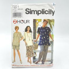 an image of a woman's dress and shorts sewing pattern