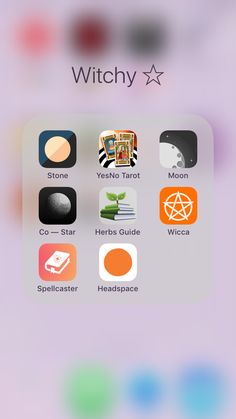 The Witch Is In, Witchcraft Apps, Apps For Witches, Witchy Apps, Witch Apps, Witchcraft Tips, Carcase Iphone, Witch Things