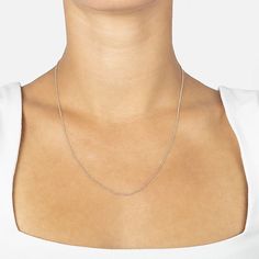 Poised to display your favorite pendant, this bead chain has a smooth ball texture you'll love.Metal: Sterling silverClosure: Spring-ringGauge: 100Dimensions: 16", 18", 20", 24" or 30" bead chainJewelry photos are enlarged to show detail. Bead Chain Necklace, Bead Chain, Chain Necklaces, Beaded Chain, Chains Necklace, Choker Necklace, Chain Necklace, Silver Necklace, In Italy