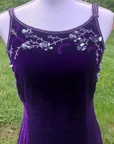 #ad Top Rated Anopia Collezioni dress Vintage Silk Velvet Beaded Embroidered Slip Royal Purple, Dresses Beaded Sleeveless Dress With Fitted Bodice, Sleeveless Beaded Dress With Fitted Bodice, Festive Purple Sleeveless Dress, Sequin Fancy Dress, Elegant Purple Beaded Dress, Beaded Sleeveless Festive Dress, Beaded Sleeveless Dress For Festive Occasions, Sleeveless Beaded Festive Dress, Vintage Purple Dress