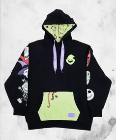 Loungefly Oogie Boogie Fleece Hoodie The Boogie Man, Men Vest Outfits, Boogie Man, Biker Jacket Men, Men's Trench Coat, The Boogie, Trench Coat Men, Mens Hoodie, Oogie Boogie