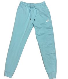 Blue Nike Sweatpants, Teal Clothes, Clothes Nike, Teal Outfits, Women's Sportswear, Nike Sweatpants, Pants Blue, Blue Nike, Fleece Pants