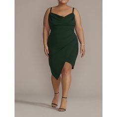 Emerald Sundae Cowl Neck Asymmetrical Hem Ruched Crepe Dress In Green - Cowl Neck - Adjustable Straps - Ruched Detailing - Asymmetrical Wrap-Style Skirt - Fully Lined - Polyester/Spandex This Item Is New With Tags. See Up-Close Photos For Details. Measurements: Women's Plus Size 24 Be Sure To Check Out My Store For More Great Items Like This One! Bundle & Save! Your Item Will Be Packaged With Care. Thank You For Shopping Willey Nice Stuff! Green Ruched Midi Dress With Asymmetrical Neckline, Green Asymmetrical Hem Mini Dress For Date Night, Green Asymmetrical Ruched Dress, Green Sleeveless Asymmetrical Dress For Date Night, Green Midi Dress With Asymmetrical Hem And Ruched Details, Green Midi Dress With Ruched Asymmetrical Hem, Green Draped Asymmetrical Dress, Green Asymmetrical Dress For Date Night, Short Maroon Dress