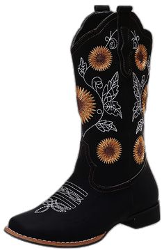 Sunflower Cowboy Boots, Tall Cowgirl Boots, Cowgirl Boots Square Toe, Boots Cowgirl, Boots Square Toe, Cowboy Boots Women, Kids Luggage, Boots Women, Luxury Store