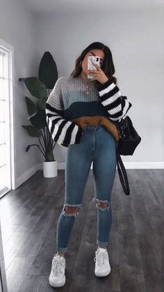 Cute Back To School Outfits, Outfit Jeans, New Rock, Mode Inspo