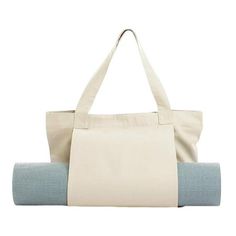 an image of a yoga mat and tote bag