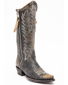 Idyllwind Womens Latigo Performance Western Boots - Snip Toe, Black/tan Tall Cowboy Boots, Shyanne Boots, Tall Western Boot, Dingo Boots, Black Cowgirl Boots, Womens Cowgirl Boots, Roper Boots, Ariat Boots, Embroidered Boots