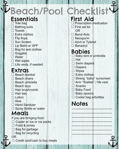 Pool Day Checklist, What To Bring To A Pool Party Checklist, Pool Party Essentials, What To Bring To A Pool Party, Pool Party Checklist, Pool Checklist, Party Essentials List, Pool Bag Essentials