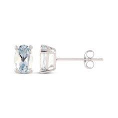 For their March birthday or any occasion, these aquamarine stud earrings are certain to be adored. 14K white gold Each earring features an oval-cut icy blue aquamarine solitaire Friction backs Aquamarine Studs, March Birthday, Solitaire Studs, Icy Blue, Accessories Jewelry Earrings, Aquamarine Blue, Oval Cut, Aquamarine, Access Denied