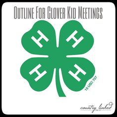 Clover Buds 4h, National 4-h Week Ideas, Cloverbuds 4-h Activities, 4 H Project Ideas, 4-h Poster Ideas, 4h Crafts