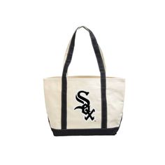 Pack all the essential items you need for the day in this Chicago White Sox tote bag. Made from durable canvas fabric, its contrasting trim and straps make the Chicago White Sox logo more noticeable. There's plenty of room in the open compartment to store small stuff, and long handles provide a comfortable carrying position.Pack all the essential items you need for the day in this Chicago White Sox tote bag. Made from durable canvas fabric, its contrasting trim and straps make the Chicago White Black Rectangular Canvas Bag With Canvas Lining, Sporty Canvas Tote Bag, Sporty Rectangular Canvas Bag, Black Cotton Canvas Bag With Reinforced Handles, Black Functional Canvas Bag With Canvas Lining, Canvas School Bag With Reinforced Handles, Sporty Rectangular Cotton Bag, Casual Black Canvas Bag With Canvas Lining, Casual Canvas Travel Bag With Embroidered Logo