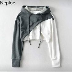 Autumn Chic, Crop Top Hoodie, Loose Outfit, Women Hoodies Sweatshirts, Streetwear Women, Plus Size Casual, Cropped Hoodie, Look Fashion, Clothing Patterns