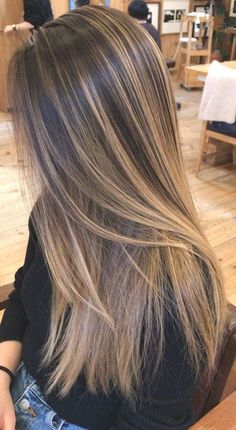 Root Shadow Highlights, Hair Dye Colors Natural, Bond Highlights On Brown Hair, Partial Highlights With Bangs, Hight Light Hair Styles, Brunette With Honey Blonde Highlights, Warm Bronde Balayage Straight Hair, Brown Hair With Warm Blonde Highlights, Long Brown Balayage