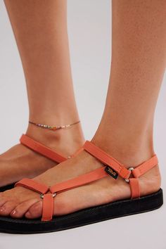 Teva Original Universal Slim Sandals | Free People Teva Sandals Outfit, Teva Original Universal, Reef Sandals, Teva Sandals, Sandals Outfit, Walking Sandals, Shoe Fits, Sandal Fashion, Boho Clothing