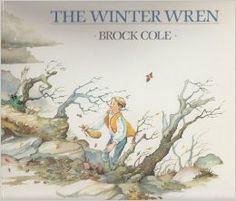 the winter wrenn book cover with an illustration of a boy on a tree branch