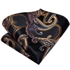 FEATURES Beautiful Eye-Catching Design High-Density Durable Fabric Perfect for Daily Dress, Business, Office, Meeting, Birthday, Wedding, Engagement, Ball Party and More Occasion. Comes in protective and simple packing, easy to wrap and ready to gift WHAT YOU GET Matching Necktie Matching Cufflinks Matching Pocket Square SPECIFICATIONS Material: 100% Jacquard Woven Silk Density of 1200 stitches Designer: Italian Necktie Size: 59.06''(150cm) in length and 3.35''(8.5cm) in width Handkerchief Size: Gold Paisley, Dress Business, Suit Tie, Necktie Set, Ball Party, Tie For Men, Office Meeting, Beautiful Eye, Cufflink Set