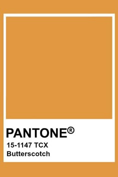 pantone's butterscotch color is shown