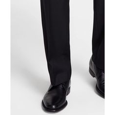 Add timeless style and comfort to your sophisticated look with these stretch wool-blend suit pants from Michael Kors. Featuring a classic tailored fit at the waist that relaxes through the hips and thighs, with a straight leg for easy mobility. Flat front and side slant pockets plus a hidden zip fly with hook-and-button closure for a clean aesthetic. Permanent creases and stretch wool-blend fabric keep you looking polished while allowing a full range of motion. Complete your signature style with this essential building block for your flex work-chic wardrobe. Solid Color Slim Fit Straight Leg Dress Pants, Tailored Semi-formal Bottoms In Suiting Fabric, Classic Trousers Dress Pants For Office, Classic Dress Pants For Office, Classic Slim Fit Straight Pants, Tailored Business Bottoms In Suiting Fabric, Slim Fit Straight Pants For Business, Business Slim Fit Straight Pants, Tailored Bottoms In Suiting Fabric For Business