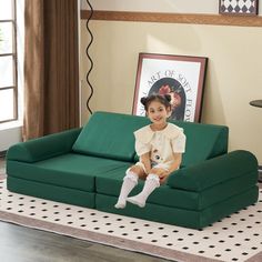 PRICES MAY VARY. New trendy toy furniture – The kids floor sofa set includes 2 basic parts over size（56.7 x28.3 x17.3 ），2 triangle wedges (19.7 x12.6 x9.4 ), 2 semi-circular handrails (8.7 x 28.3 ) for free assembly. Selected material for kids – jela modular furniture adapts premium eco-friendly and nontoxic material to care your kids’ health with soft touch sense. The whole product has been passed CertiPUR-US which prohibits any CFCs use, or any harmful elements through the whole manufacturing. Play Bedroom, Toy Furniture, Kids Couch, Play Couch, Sofa Modular, Large Couch, Trendy Toys, Floor Sofa, Kids Flooring