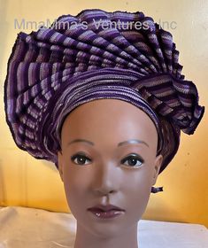 African autogele, ready to wear gele, African hat, traditional wedding hat, pre-tied headgear, headwrap, Head-tie.  * Adjustable Velcro/plaster straps behind. * Aso Oke , Women  * Size: One size fits most * Classic turban style, Solid color * Auto-gele  African head tie of Nigerian  * 100% brand new and high quality! No Refund/No Returns/No Exchange Kindly allow a difference of the picture/pattern of your item(s) between the real-life image and the photographic image on the website. Traditional Adjustable Headwrap Headband, Traditional One Size Headwrap Headband, Traditional One-size Headwrap, Traditional Fitted Costume Hats And Headpieces, Traditional Fitted Hats For Wedding, Traditional Adjustable Fascinator For Parties, Traditional Fitted Wedding Hats, Traditional Fitted Headband Headpiece, Traditional Fitted Headband